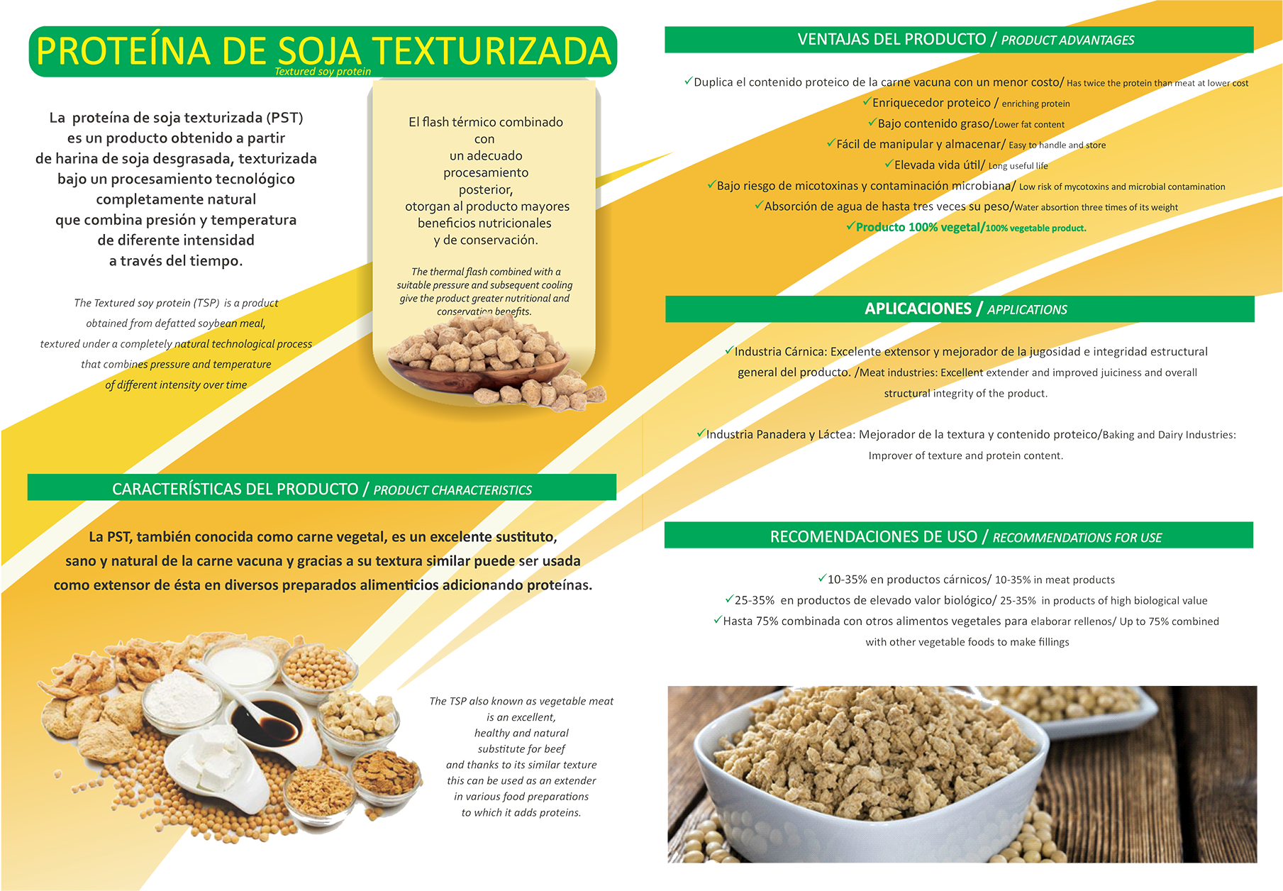 Propiedades de la soja texturizada. Vismar Natural - Productos